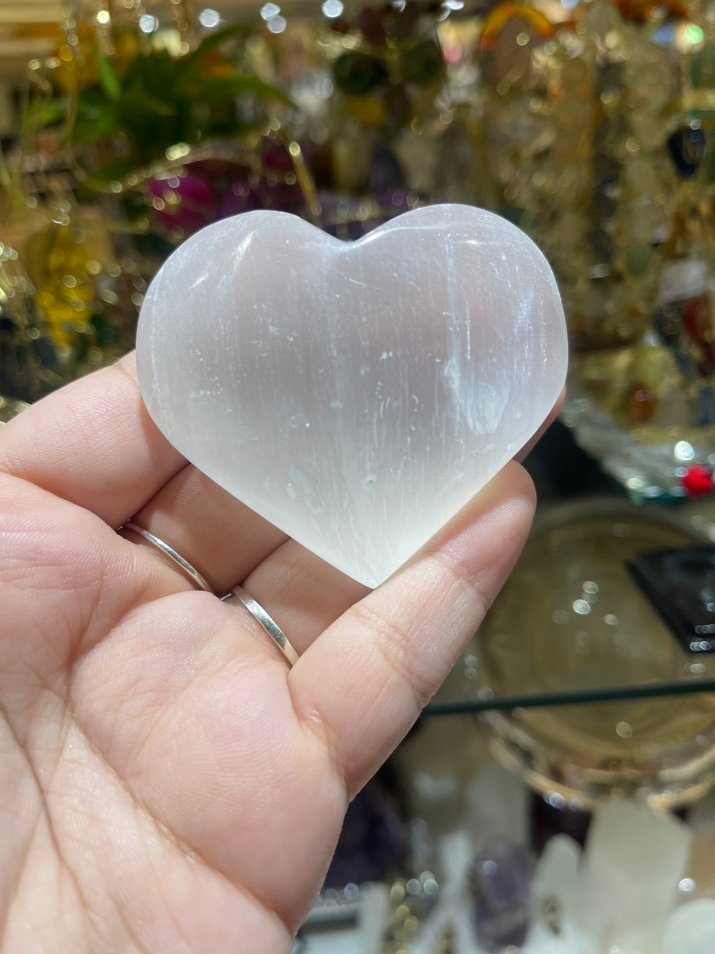 Celenita en forma de Corazón